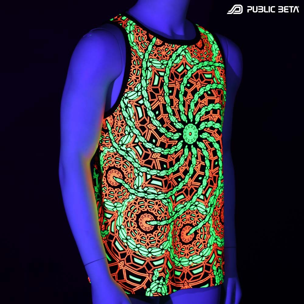 Glow in Blacklight Psytrance Wear – Public Beta Wear