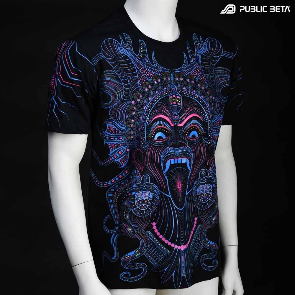 Psychedelic Art Printed T-Shirt / Kali UV D150