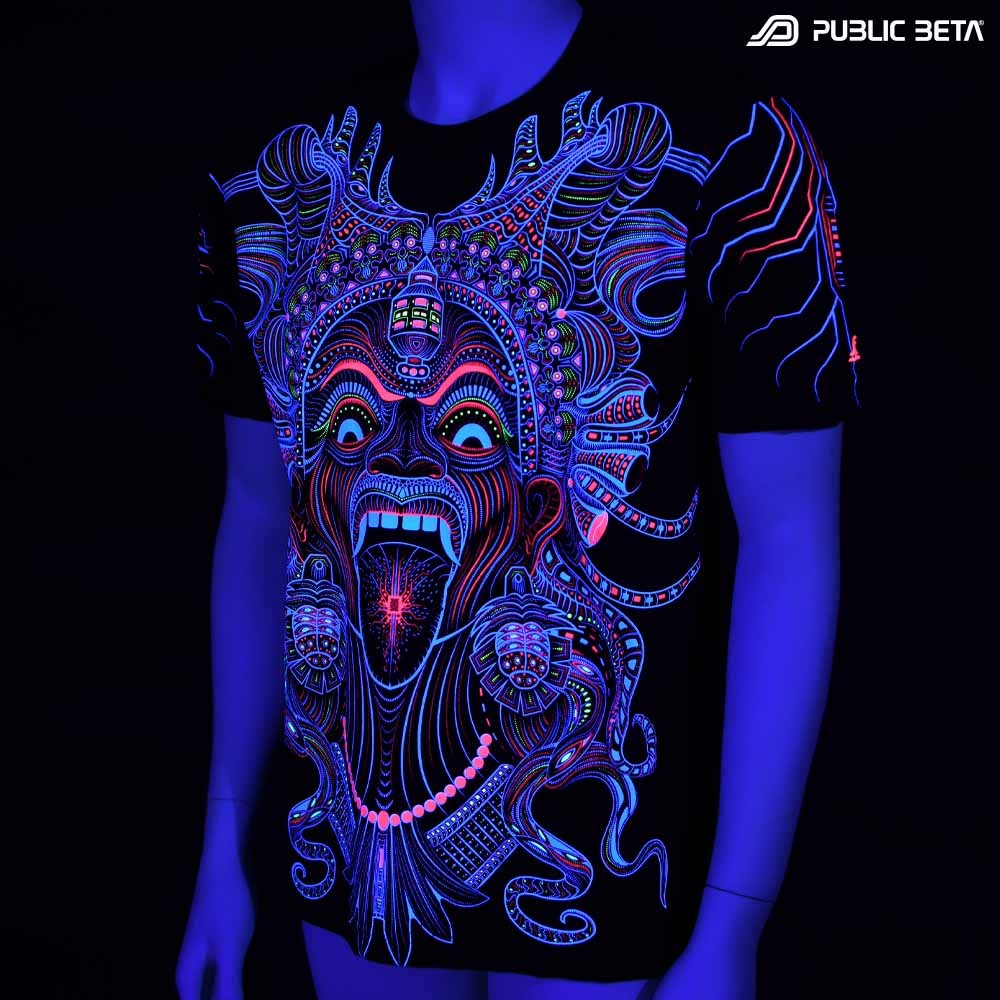 Psychedelic Art Printed T-Shirt / Kali UV D150