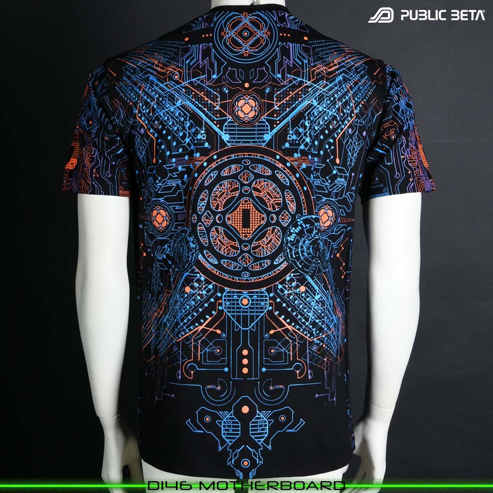 Blacklight T-Shirt. Psyclothing Psytrance festival wear