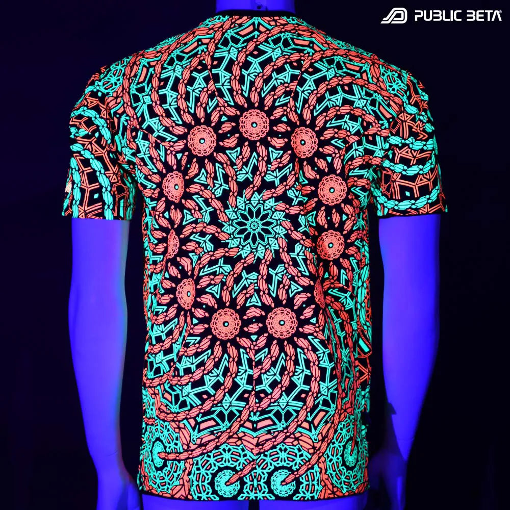 Psychedelic UV Active T-shirt / Full Print / Sequence UV D127