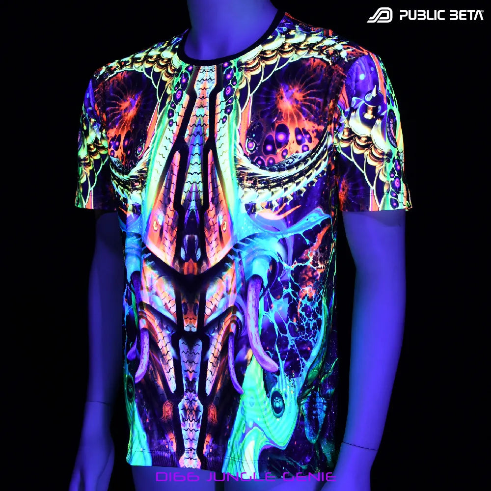 Glow in Blacklight T-Shirt / Jungle Genie D166