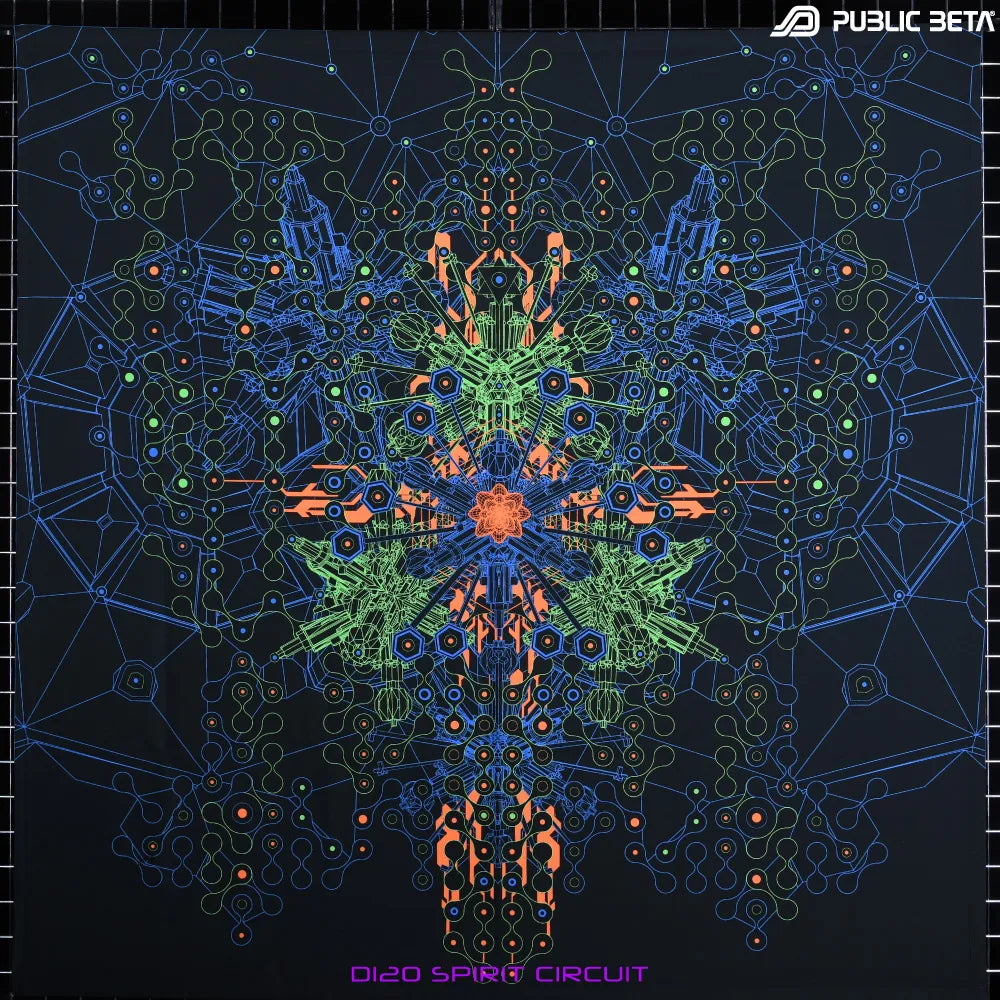 Spirit Circuit D120 Blacklight Active Tapestry