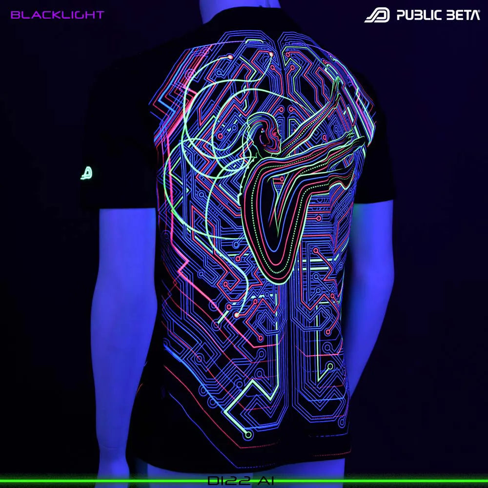 AI UV D122 Glow in Blacklight T-Shirt