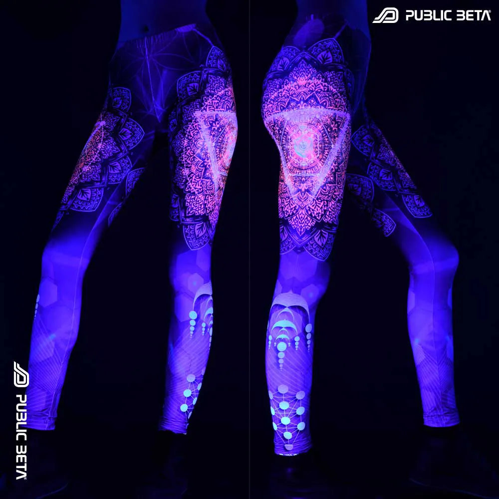 Glow in Blacklight Leggings / TechnoLog D128