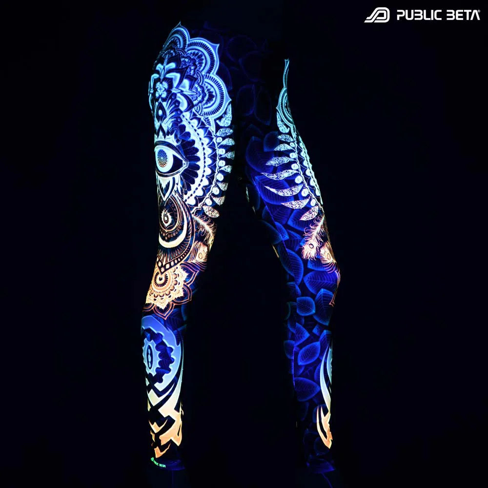 Psychedelic Glow in Blacklight Leggings /CivilEye D129