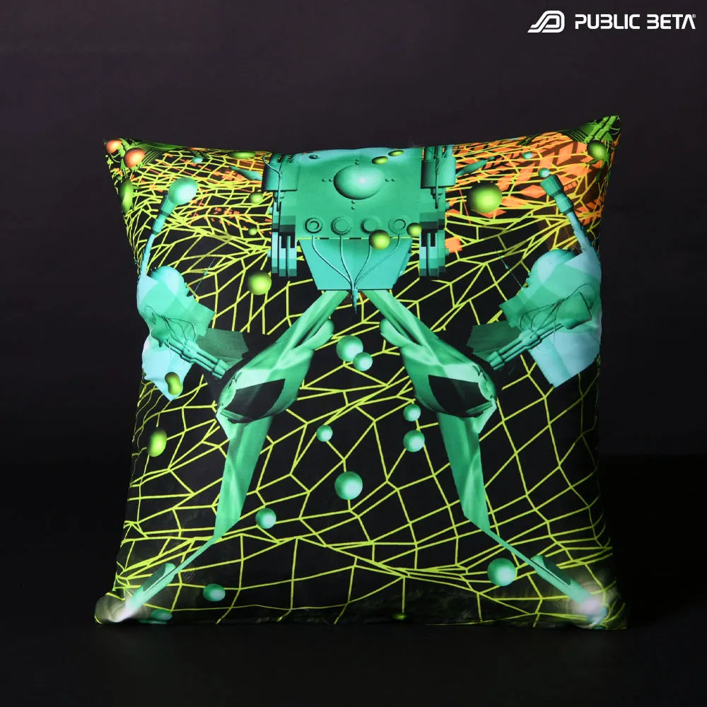 Cushion Cover with UV-reactive graphics 