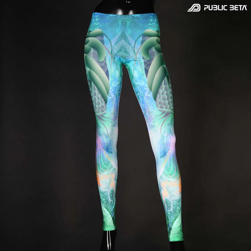 Psychedelic Glow in Blacklight Leggings /TOD UV D148