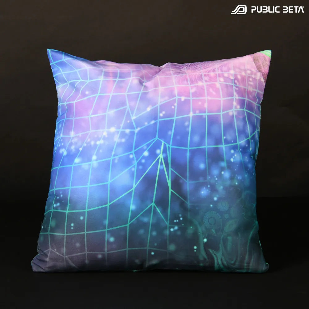 Cushion Cover with UV-reactive graphics 