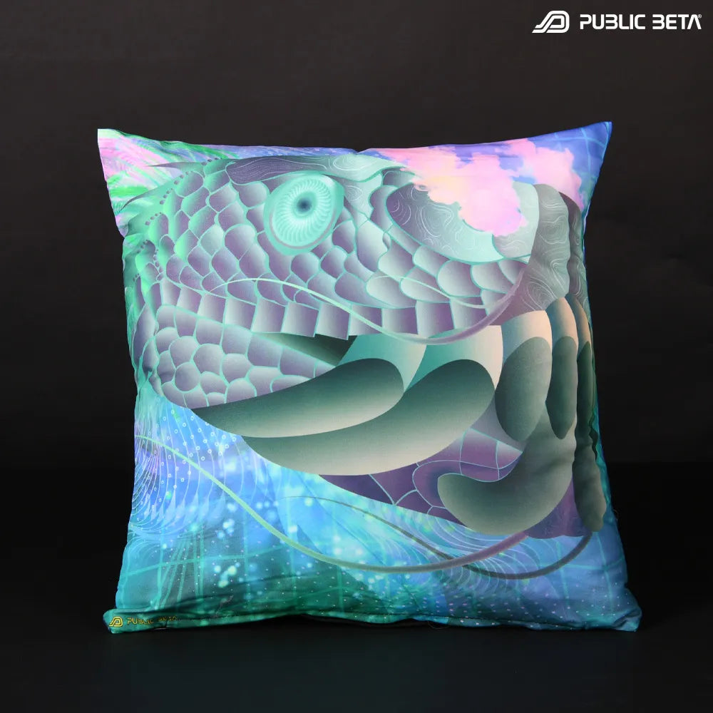 Cushion Cover with UV-reactive graphics 
