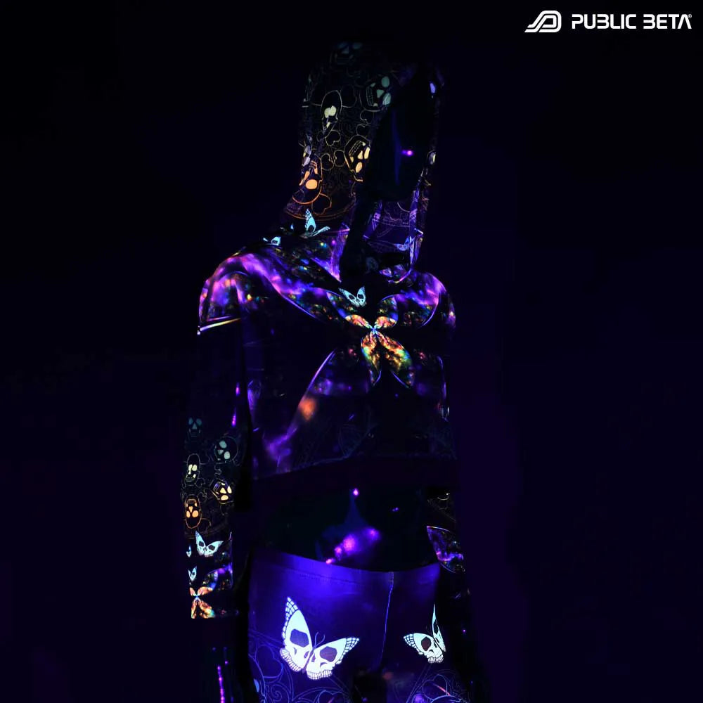 Pirate Curse D153/UV Active Hooded Mesh Top