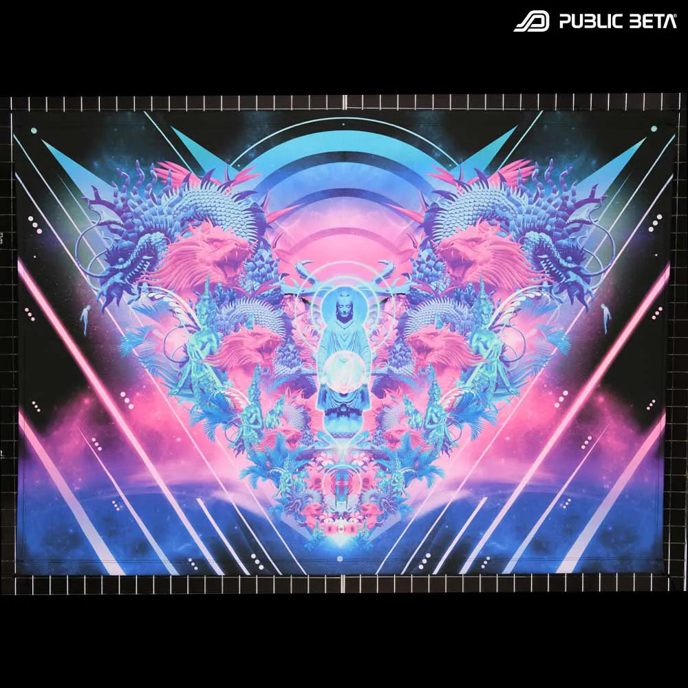 Naga D158 Blacklight Active Psyart Tapestry