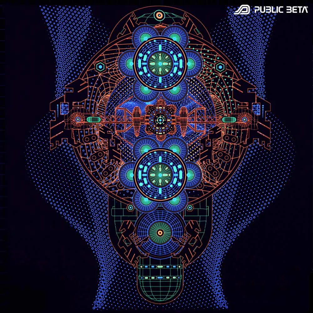 Blacklight Art Wallhanging / Biosonar D160 UV