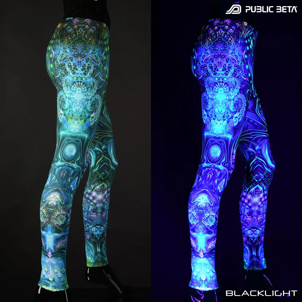 Mind Connection D162 Blacklight Art Printed Leggings
