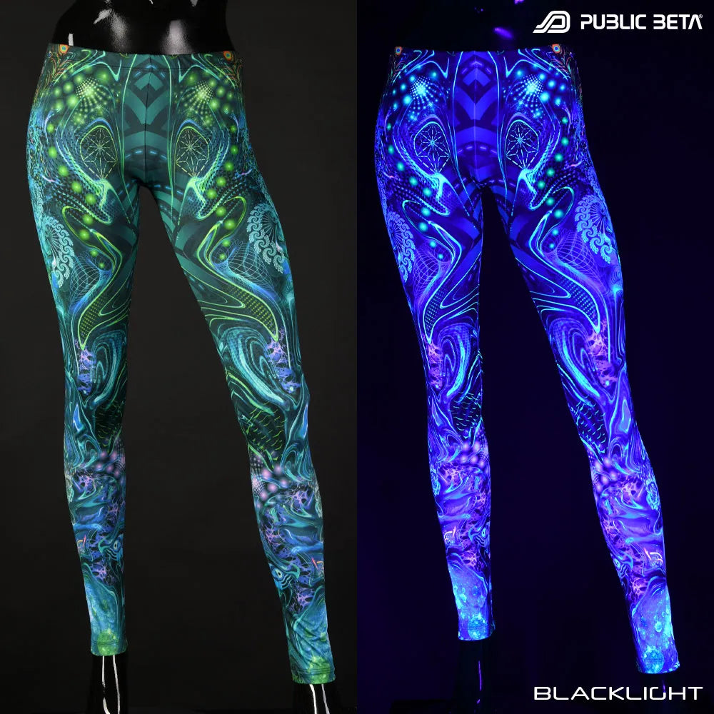 Mind Connection D162 Blacklight Art Printed Leggings