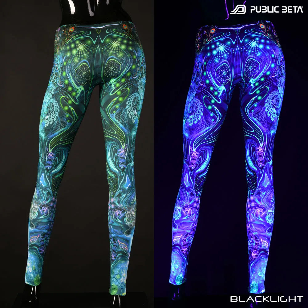 Mind Connection D162 Blacklight Art Printed Leggings