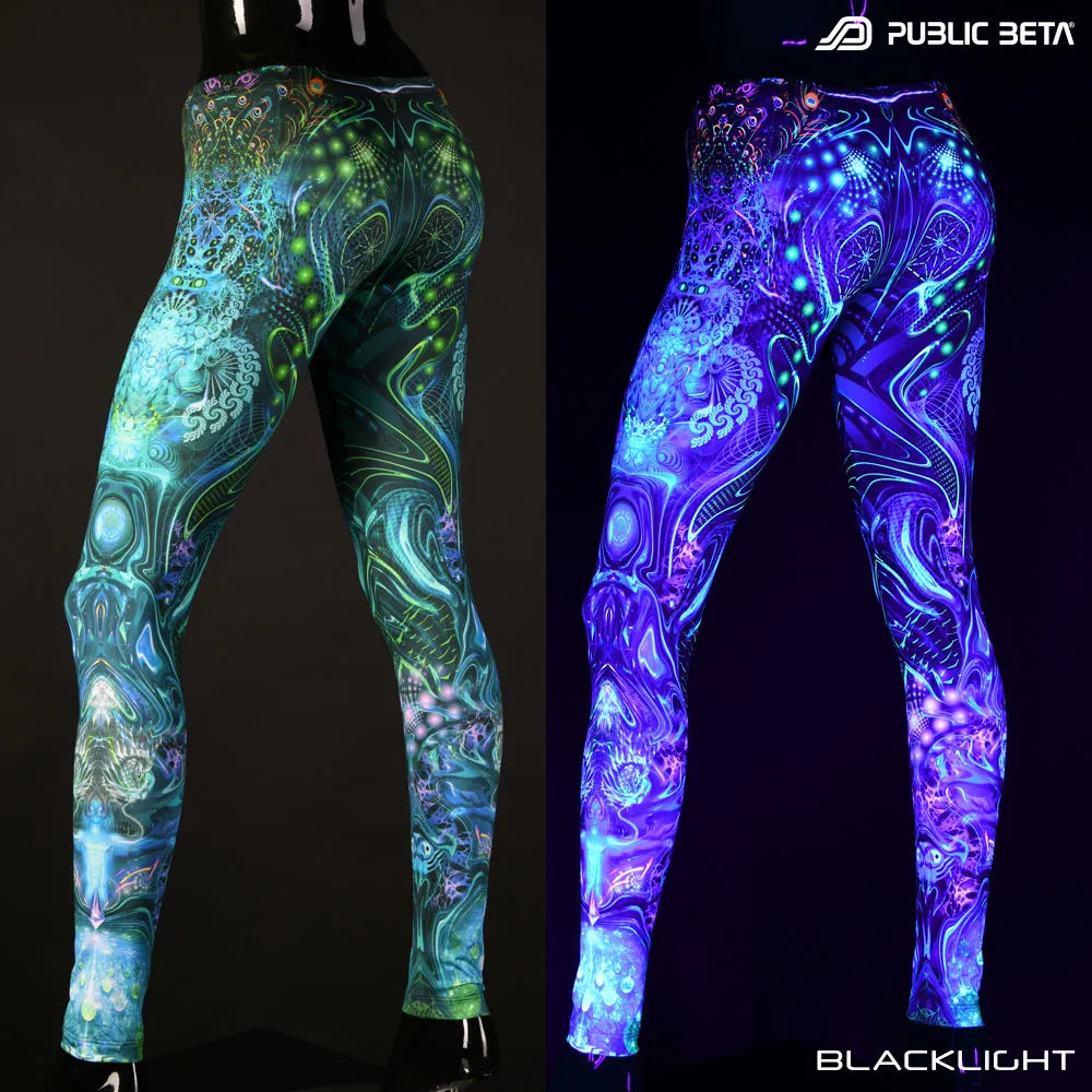 Mind Connection D162 Blacklight Art Printed Leggings
