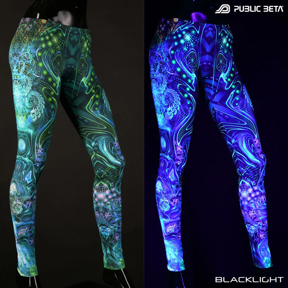 Mind Connection D162 Blacklight Art Printed Leggings