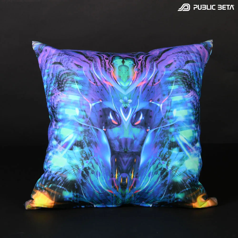 Cushion Cover with UV-reactive graphics 