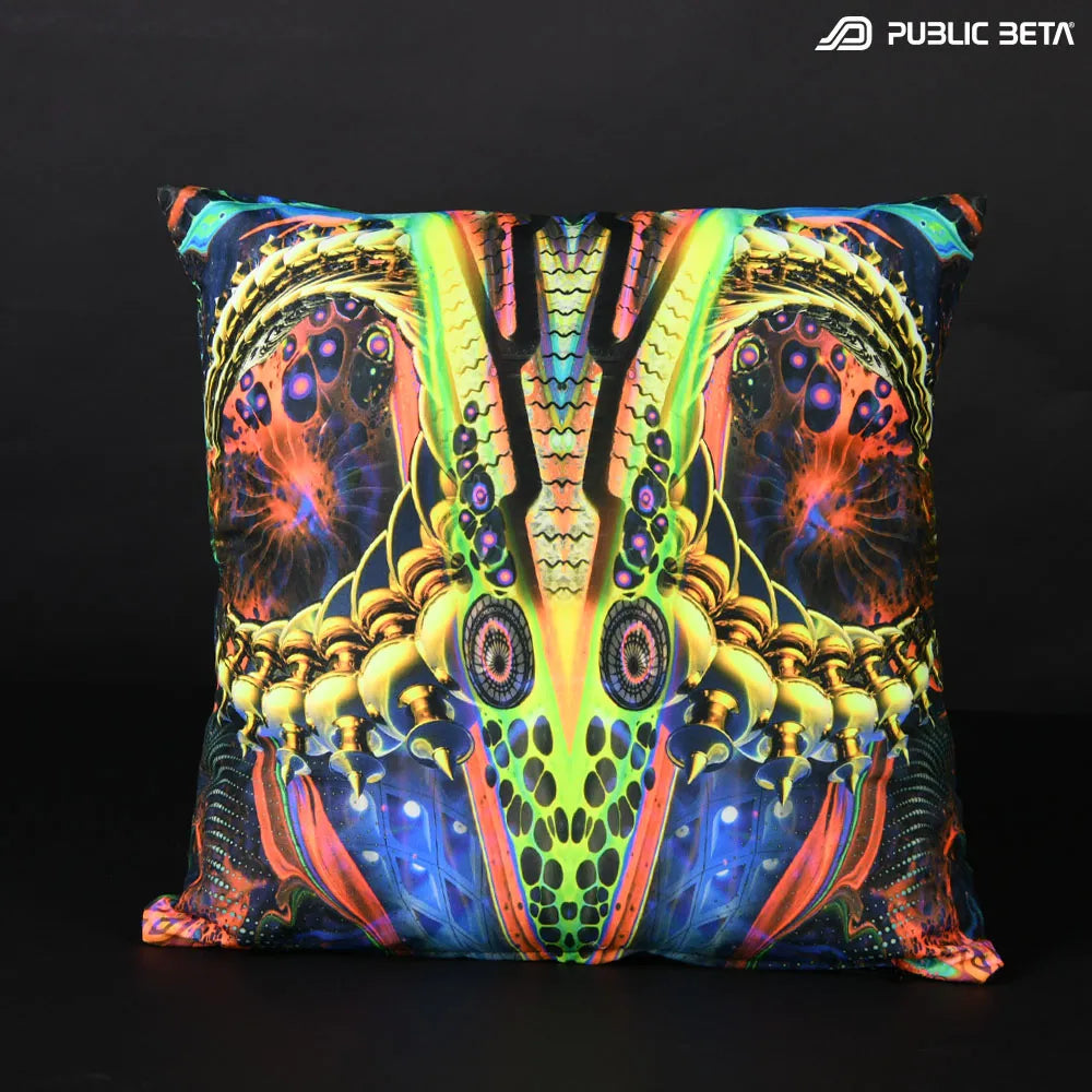 Cushion Cover with UV-reactive graphics 