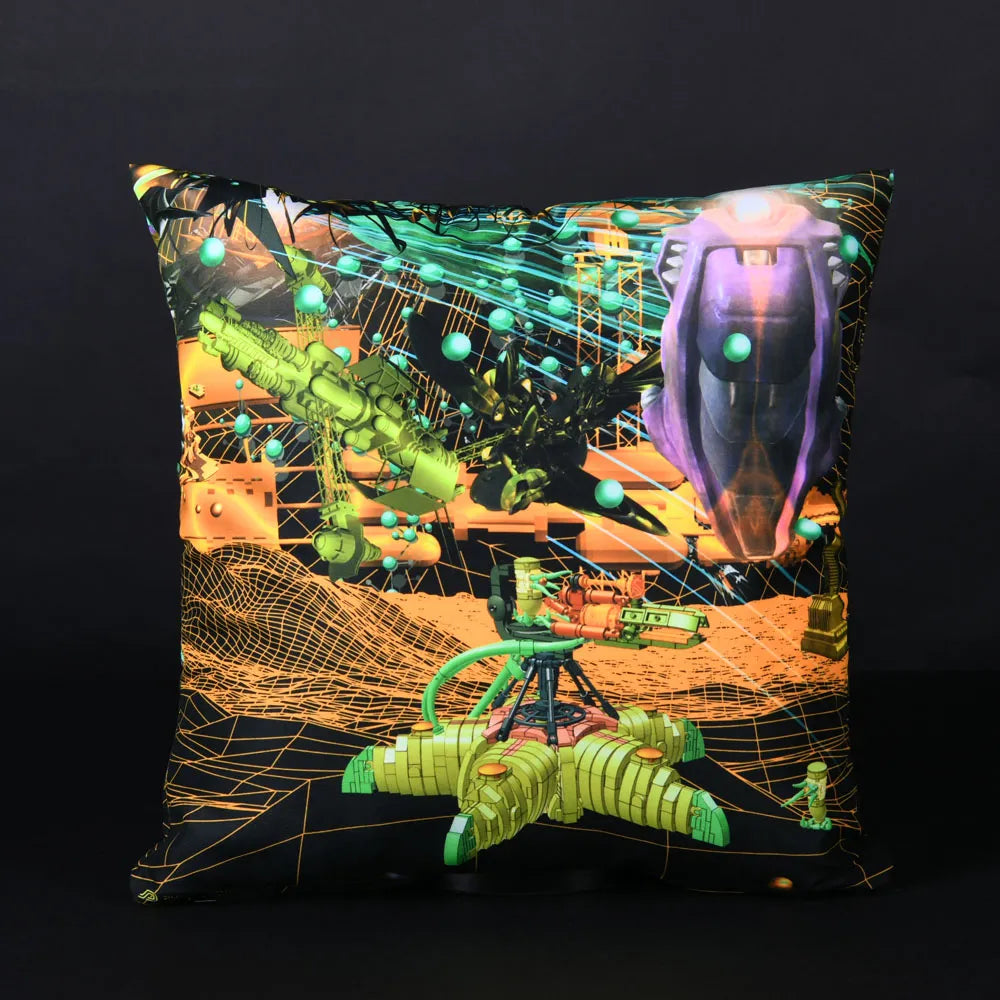 Cushion Cover with UV-reactive graphics 