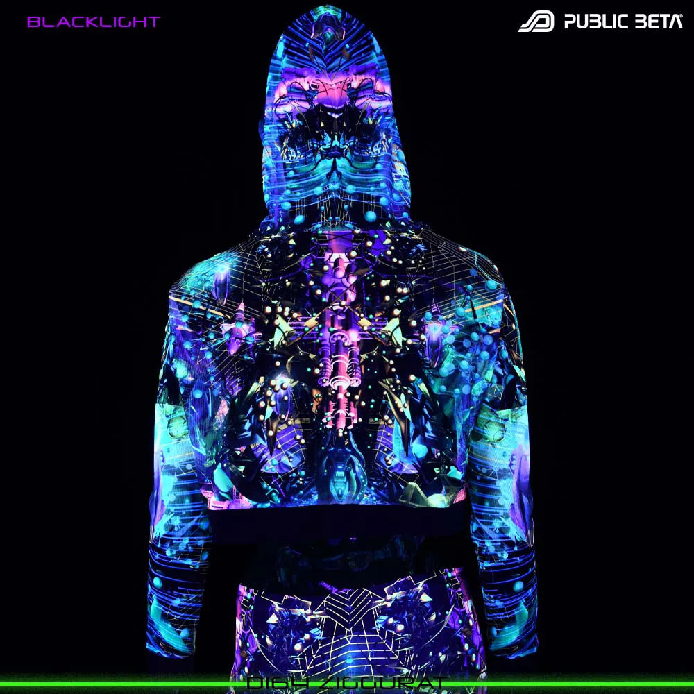 Ziggurat D164 /UV Active Hooded Mesh Top