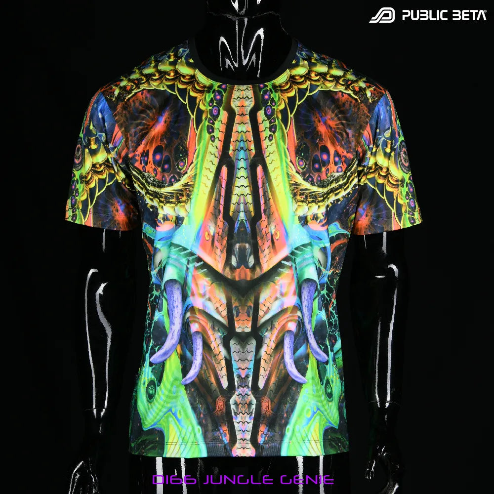 Glow in Blacklight T-Shirt / Jungle Genie D166