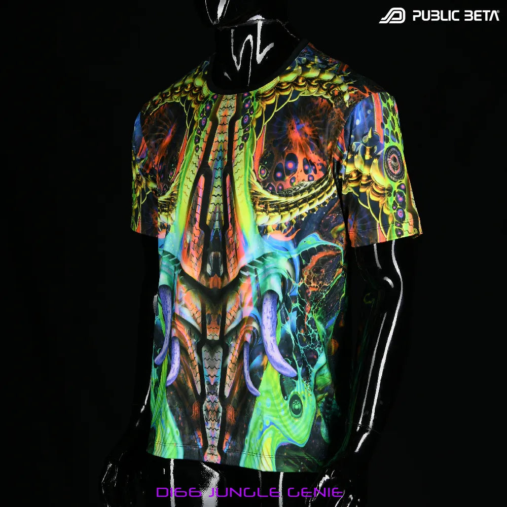 Glow in Blacklight T-Shirt / Jungle Genie D166