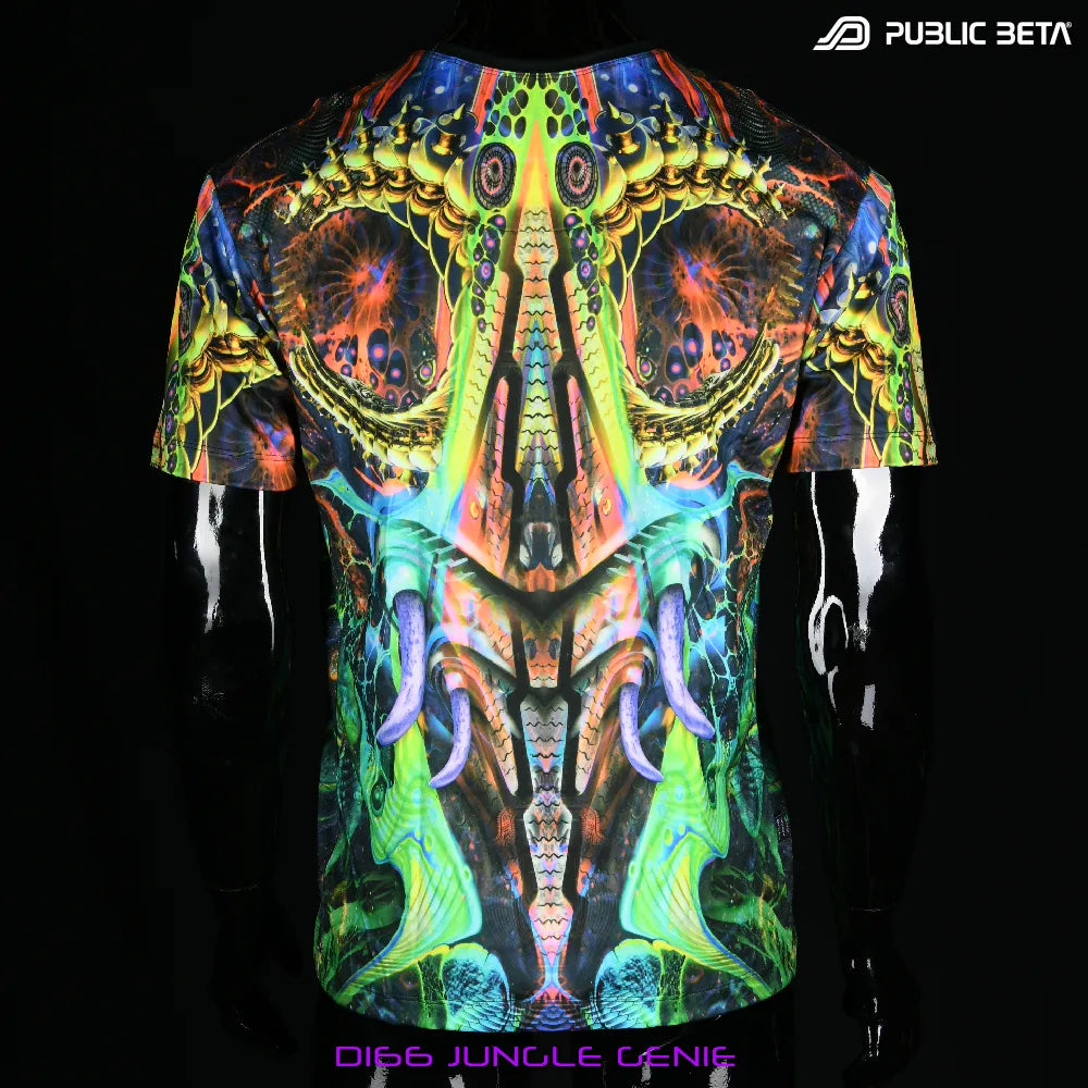 Glow in Blacklight T-Shirt / Jungle Genie D166