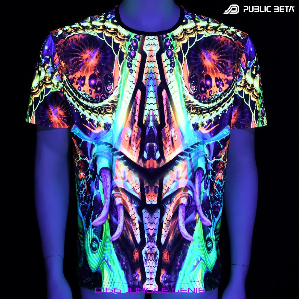 Glow in Blacklight T-Shirt / Jungle Genie D166