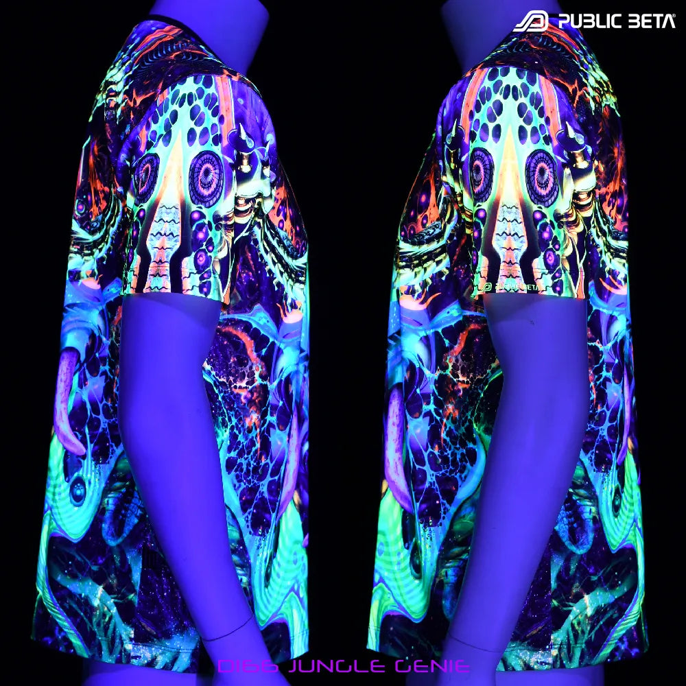 Glow in Blacklight T-Shirt / Jungle Genie D166