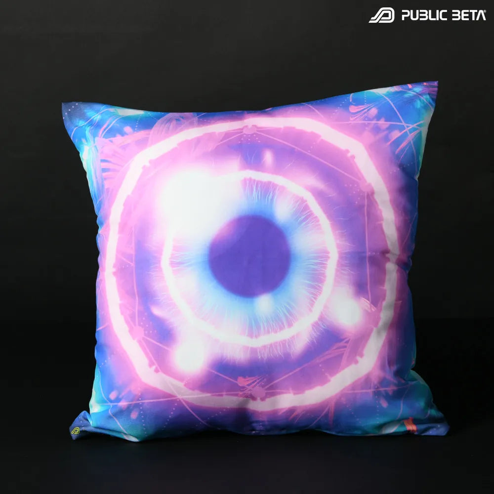 Cushion Cover with UV-reactive graphics 
