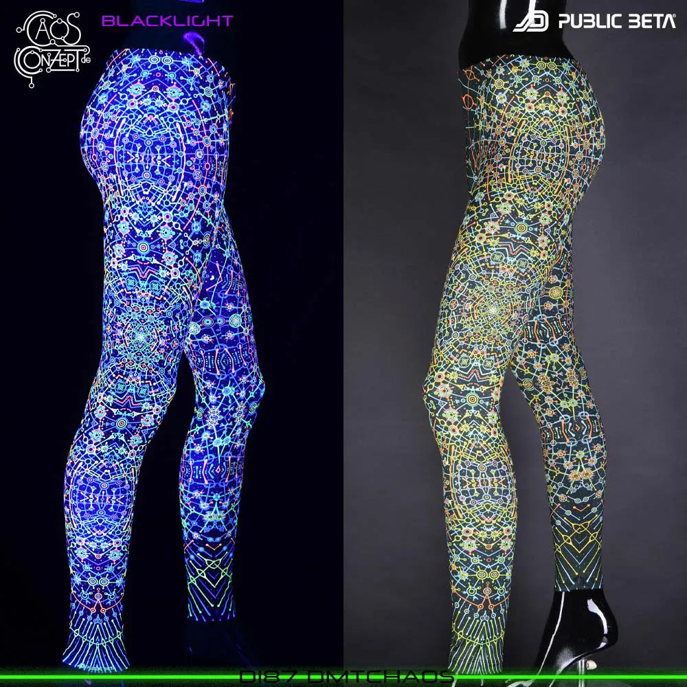 Liquid by Caos Conzept D189 / Blacklight Art Printed Leggings