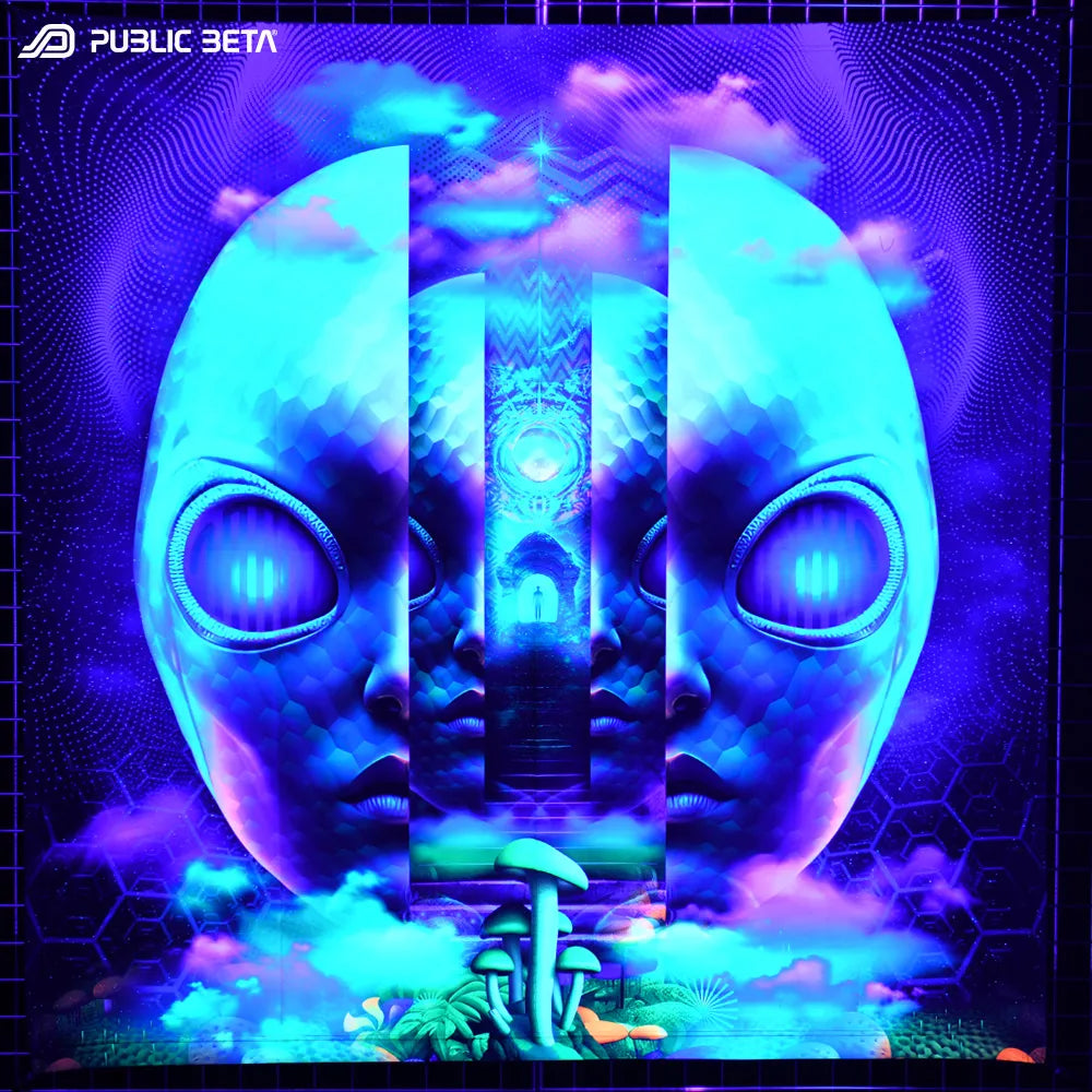 Blacklight Active Art Tapestry / Magic Portal D191