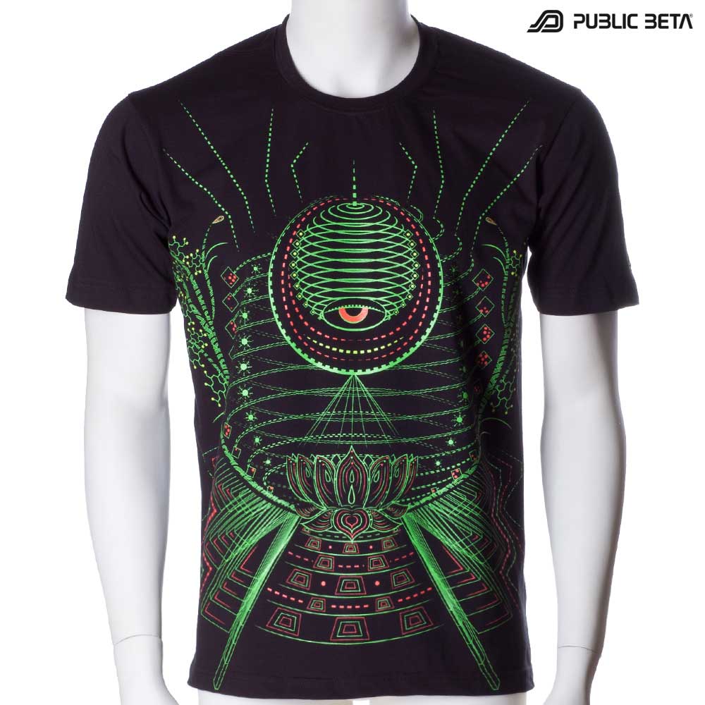 T-shirt with Lotus UV-reactive graphics